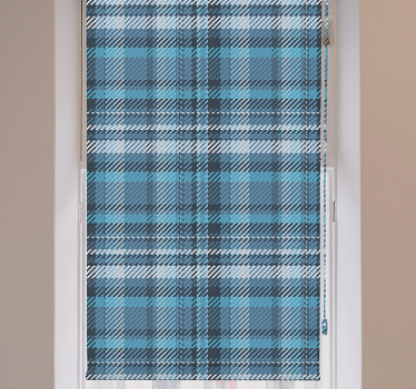 Plaid mønstret design rullegardin mønster - TenStickers