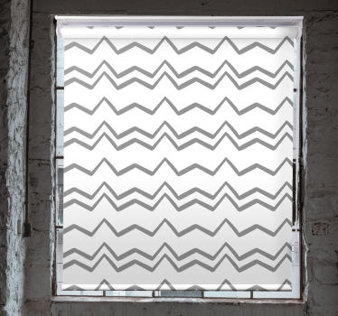 Rullegardin mønster chevron striber mønster - TenStickers