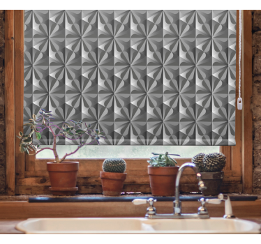 Rullegardin mønster geometrisk design - TenStickers