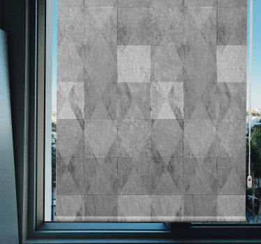 Rullegardin mønster geometrisk grå - TenStickers