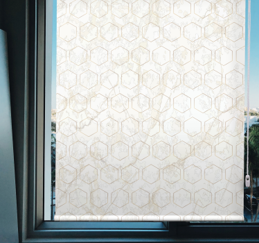 Rullegardin mønster geometrisk hexagonalt mønster - TenStickers