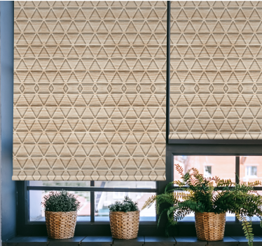 Rullegardin mønster geometrisk naturmønster - TenStickers