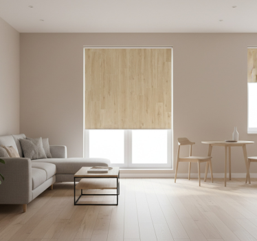 Rullegardin mønster minimalistiske lyse planker - TenStickers