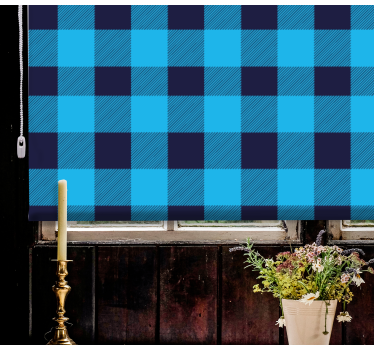 Rullegardin mønster ternet design - TenStickers