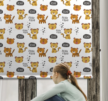 Babytigre brøler mørklægningsgardiner børn - TenStickers
