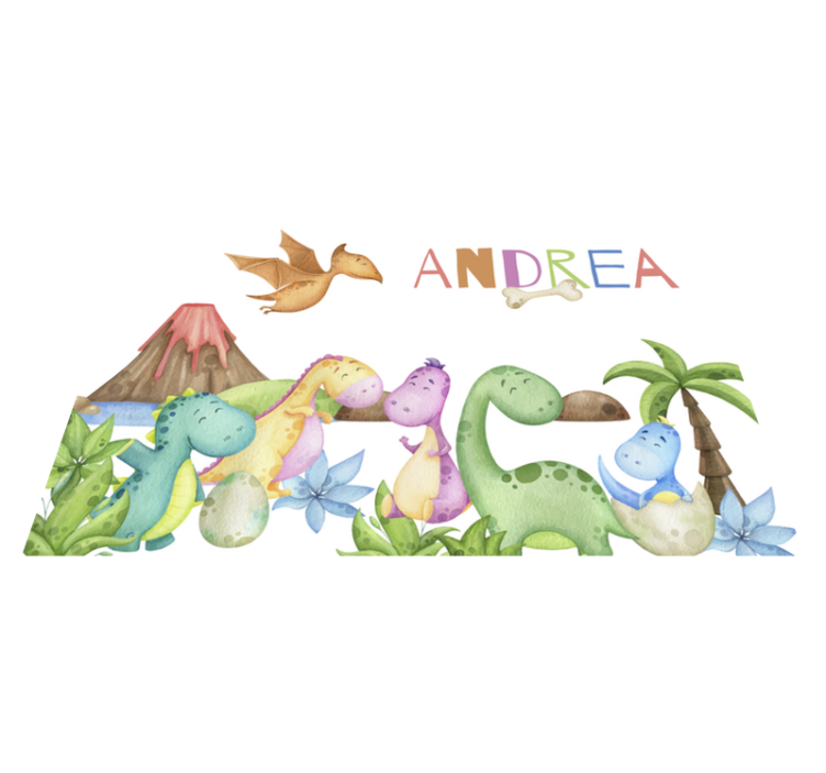 Jurass-scene navn dækkeserviet - TenStickers