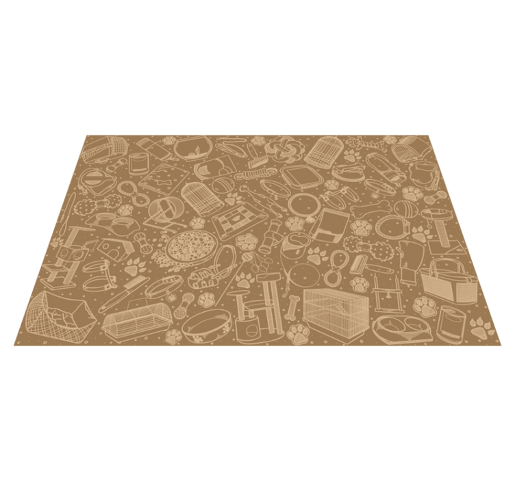 Forskellige dyrefoder restaurant dækkeservietter - TenStickers