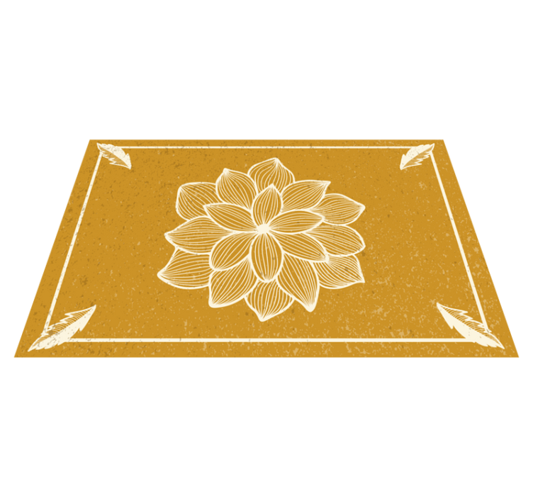 Original dækkeserviet med yndefuldt botanisk mønster - TenStickers