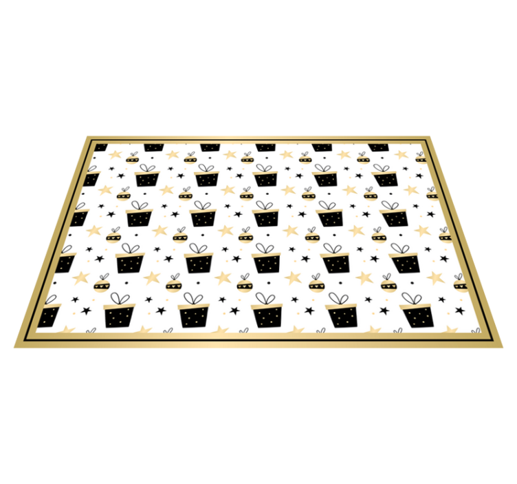 Jule dækkeserviet med festligt gave mønster - TenStickers