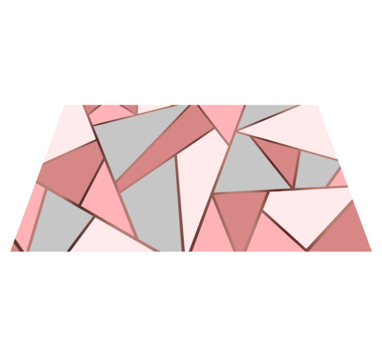 Pink mønster og guldlinjer originale dækkeservietter - TenStickers