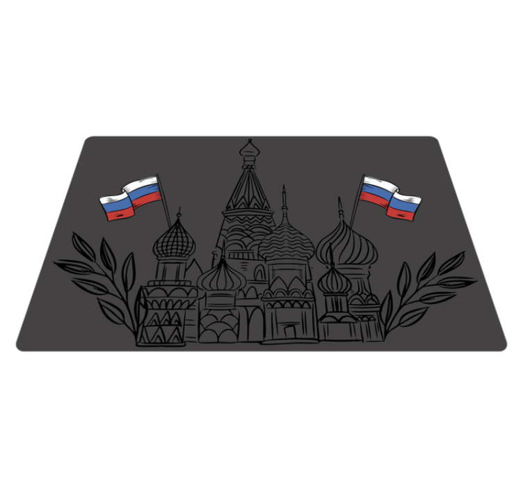 Original dækkeserviet russiske arkitektoniske silhuetter - TenStickers