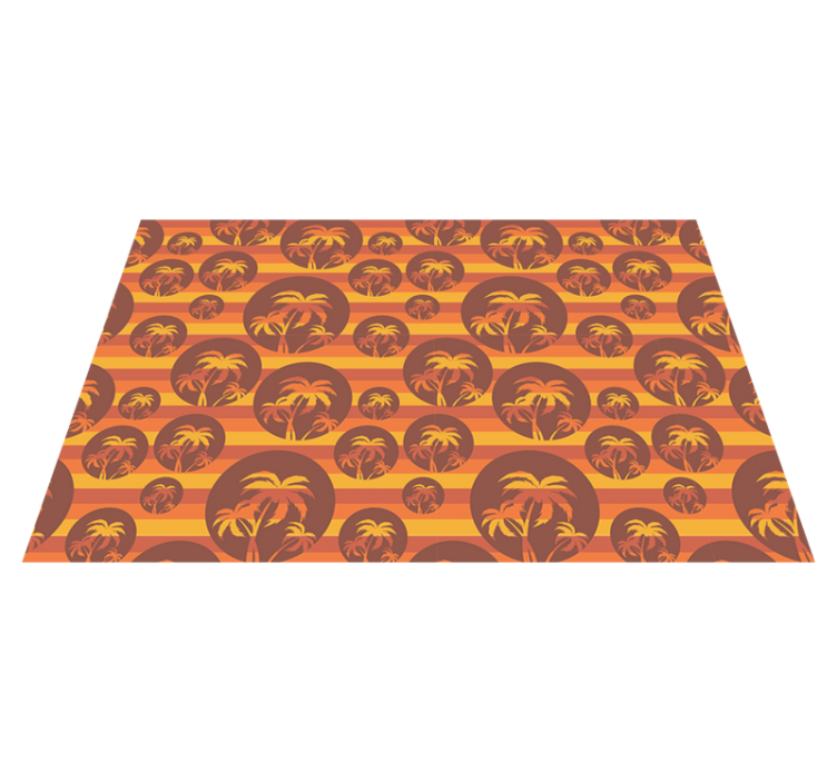 Original dækkeserviet med tropiske palmemønstre - TenStickers