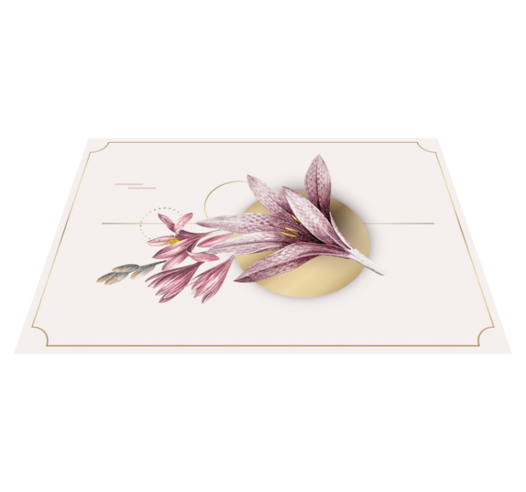 Original dækkeserviet elegant blomsterarrangement - TenStickers