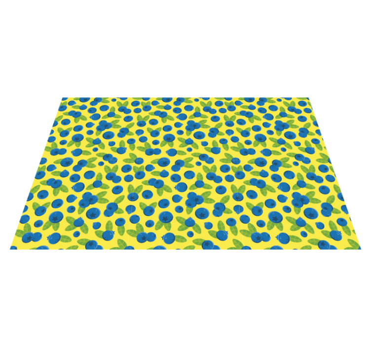 Original dækkeserviet farverigt blåbærmønster - TenStickers