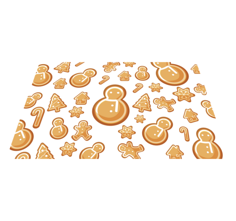 Snemand donuts børn dækkeservietter - TenStickers