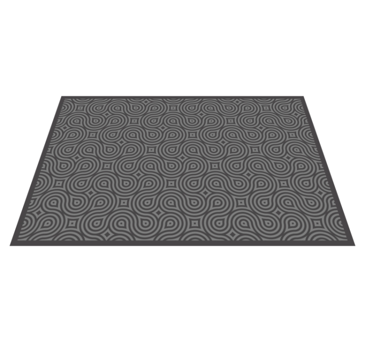 Abstract swirl pattern dækkeserviet - TenStickers