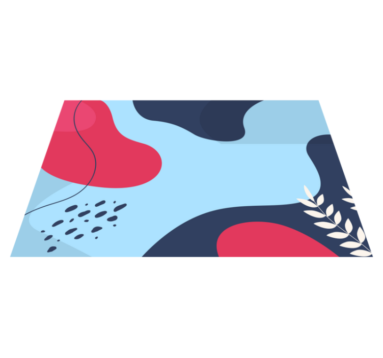 Original dækkeserviet farverige abstrakte former - TenStickers