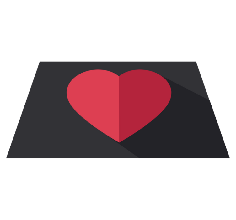 Original dækkeserviet hjerteformet accent - TenStickers