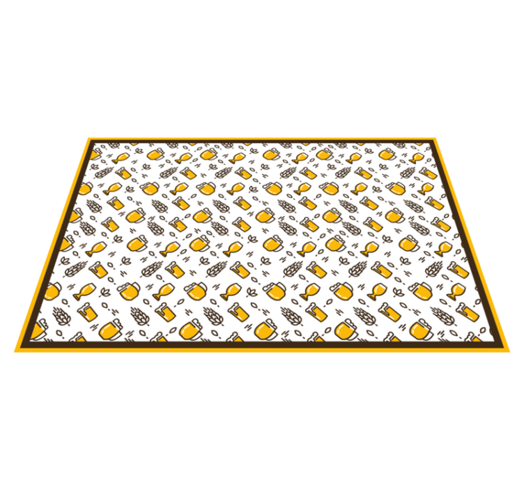 Original dækkeserviet med øl ikoner - TenStickers