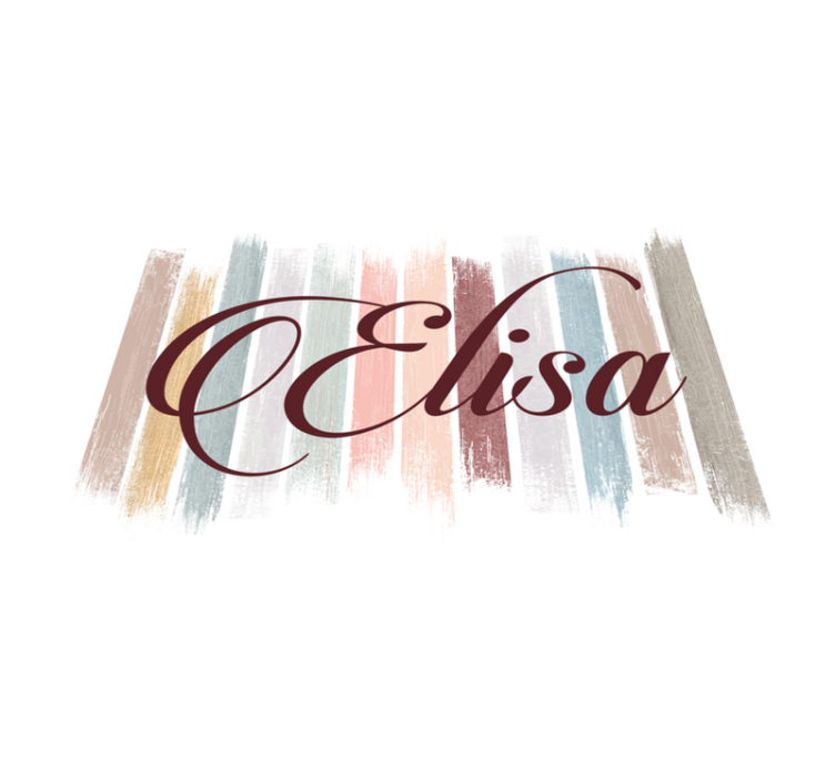 Jordfarve pensel originale dækkeservietter - TenStickers