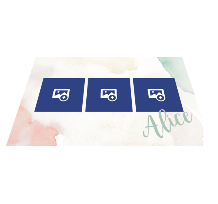 Original dækkeserviet med fotominder display - TenStickers