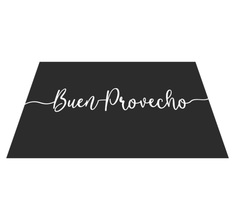 Elegant mad bekræftelse tekst dækkeserviet - TenStickers