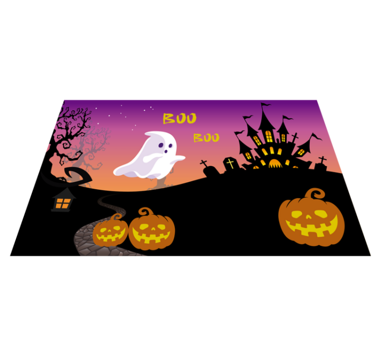 Boo halloween nat halloween dækkeservietter - TenStickers