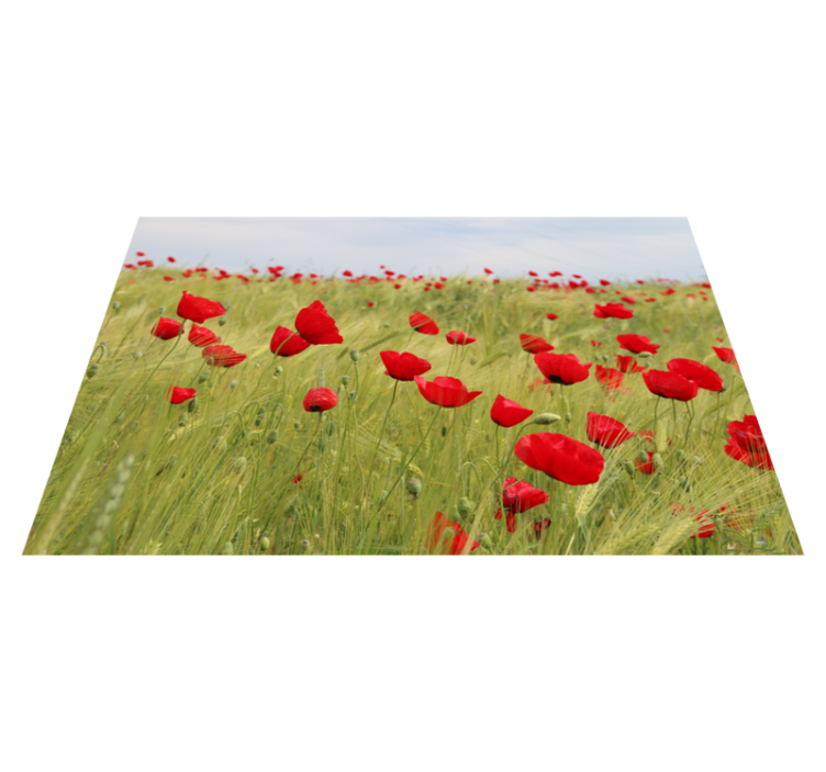 Original dækkeserviet poppy field - TenStickers
