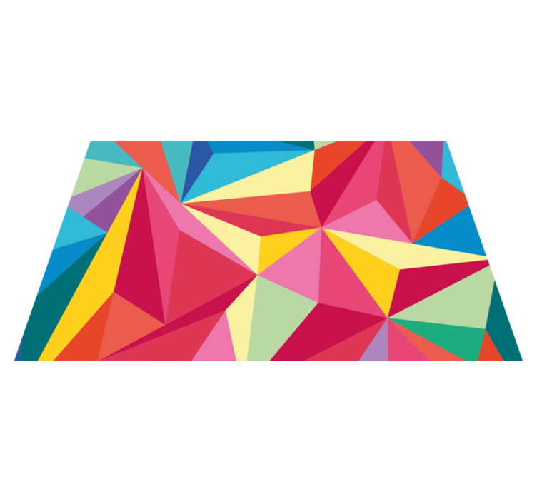 Multifarvet geometrisk billede originale dækkeservietter - TenStickers