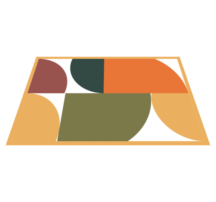 Moderne dækkeserviet med stilfulde geometriske former - TenStickers