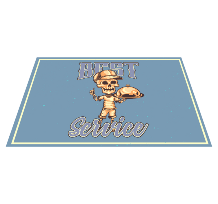 Cool citat mad design restaurant dækkeservietter - TenStickers