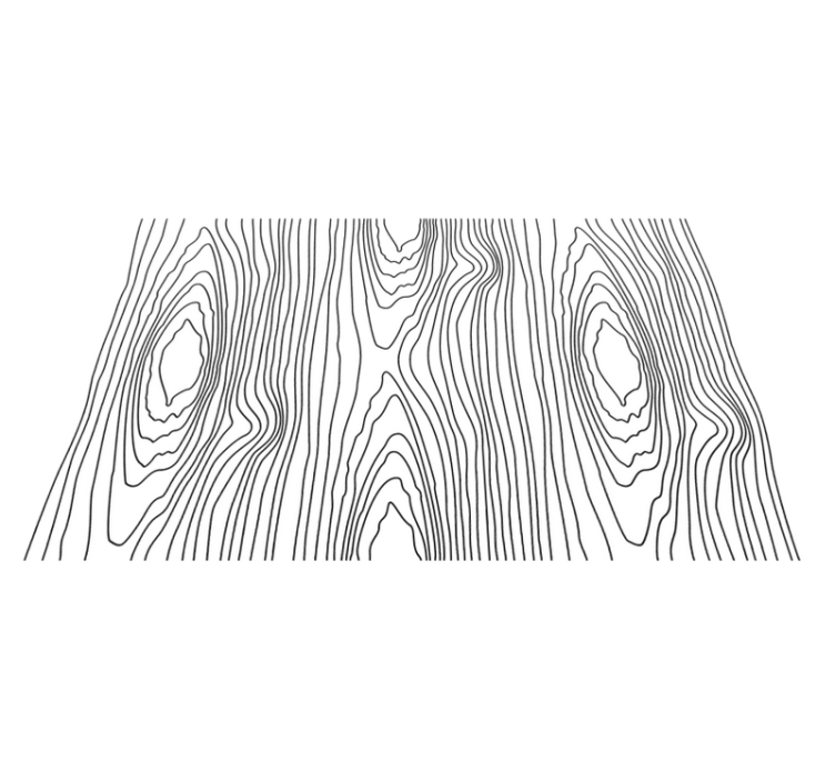 Sort og hvidt træ tekstur originale dækkeservietter - TenStickers