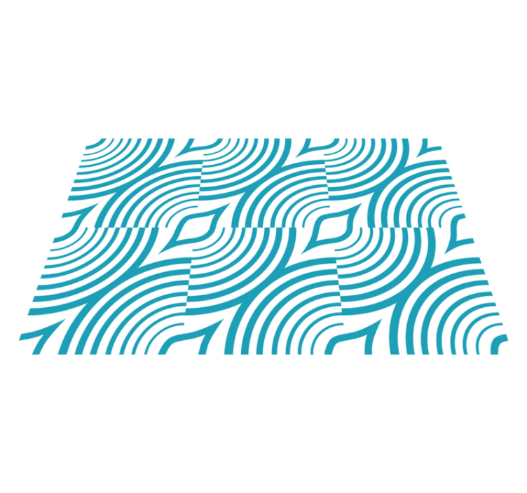 Buet bølgemønster moderne dækkeserviet - TenStickers