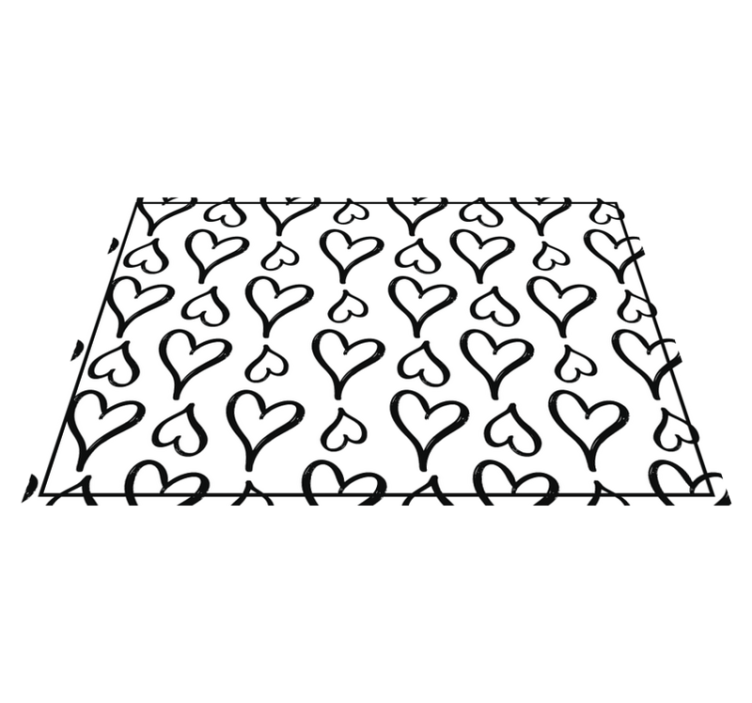 Dækkeserviet børn hjerter mønster legende - TenStickers
