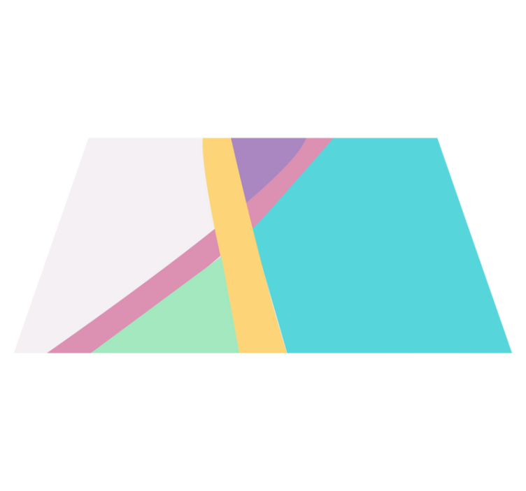 Moderne dækkeserviet i abstrakt farverig lagdeling - TenStickers