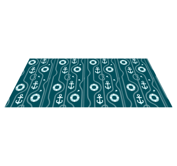 Original dækkeserviet med maritim ankermotiv - TenStickers
