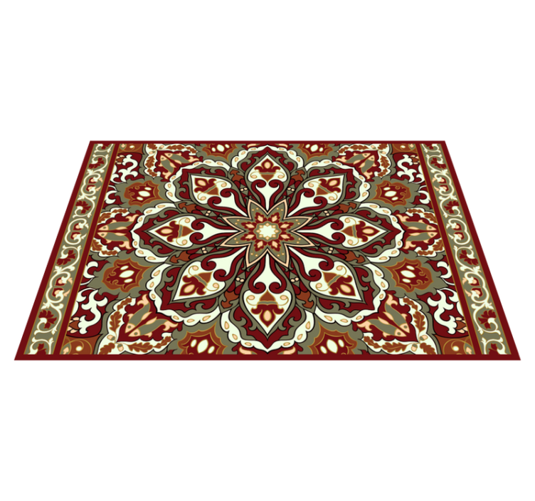 Håndlavede dækkeservietter med blomstret etnisk design - TenStickers