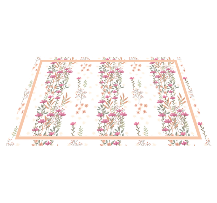 Botaniske høje blomster elegante dækkeservietter - TenStickers