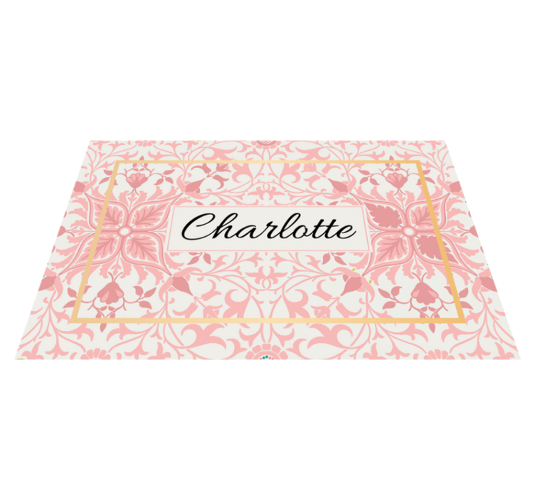 Navn dækkeserviet tilpasset botanisk arrangement - TenStickers