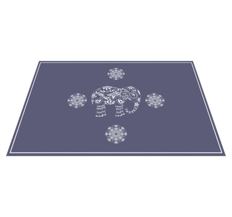 Original dækkeserviet med elefantmønster - TenStickers
