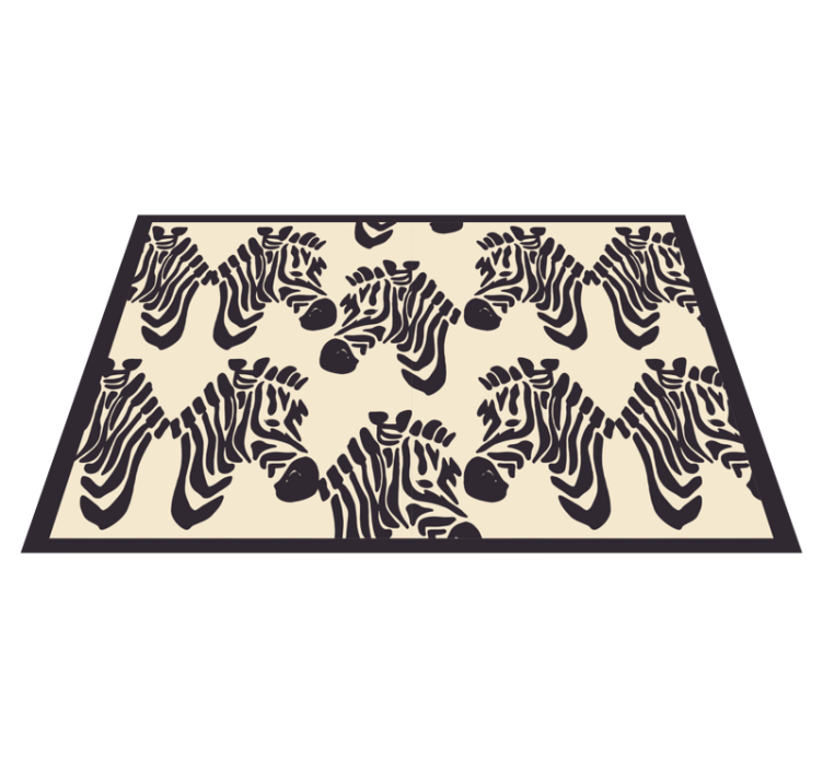 Zebra beige vender mod originale dækkeservietter - TenStickers