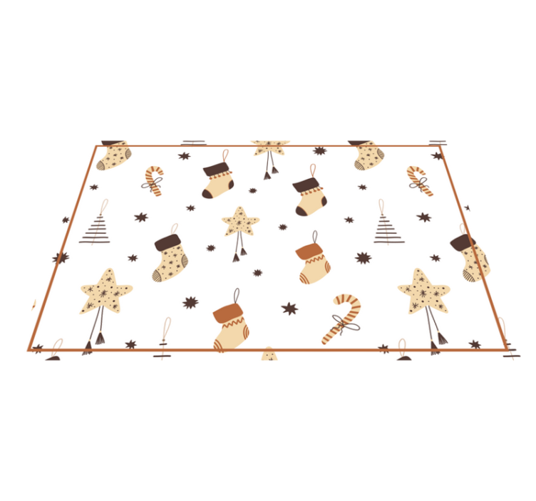 Julegave dækkeservietter med glitrende mønster - TenStickers