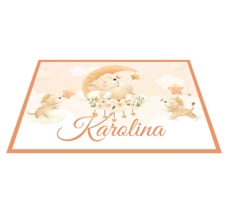 Dækkeserviet børn eventyrlige løveunger - TenStickers