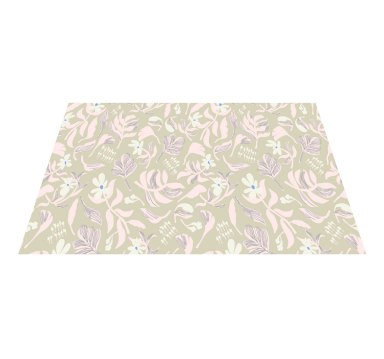 Original dækkeserviet med botanisk bladinspiration - TenStickers