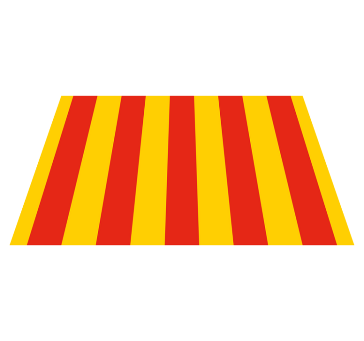 Original dækkeserviet med kraftigt stribet mønster - TenStickers