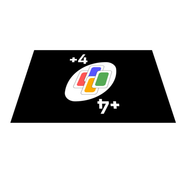 Original dækkeserviet med kortspilsinspireret design - TenStickers