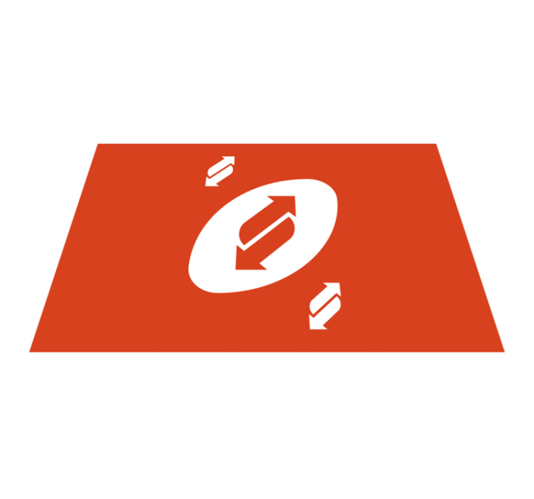 Original dækkeserviet med dynamisk pilmønster - TenStickers