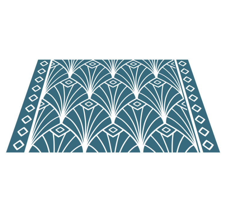 Moderne dækkeserviet med stilfuldt blomsterprint - TenStickers