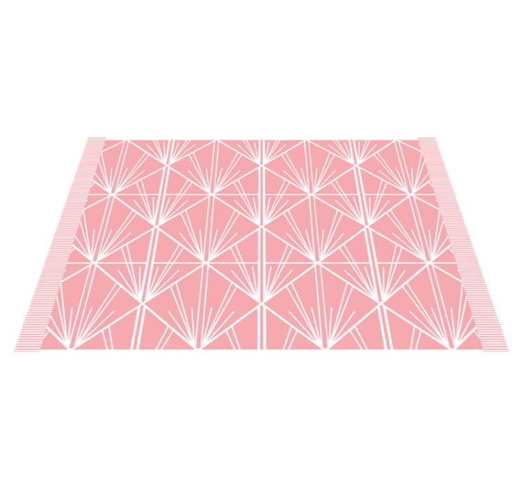 Moderne kunst pink og hvid deco dækkeservietter - TenStickers