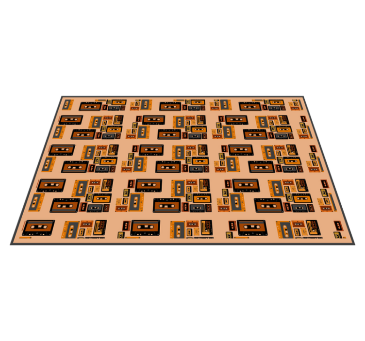 Original dækkeserviet retro kassette mønster - TenStickers